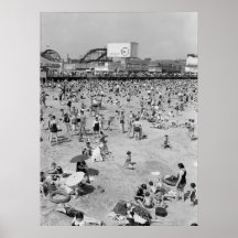 1932-CONEY ISLAND-BOARDWALK PRINT