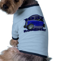1932 Ford Roadster Midnight Blue Dog T-shirt