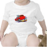 1933-36 Willys Red Car Baby Bodysuits