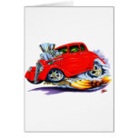 1933-36 Willys Red Car Greeting Cards