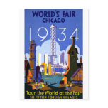 1934 Chicago World's Fair Post Card