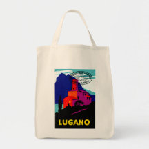 1934 Lugano Philatelic Poster Canvas Bag