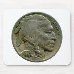 1936 US 'Buffalo' nickel heads mousepad