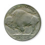 1936 US "Buffalo" nickel tails magnet