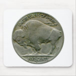 1936 US "Buffalo" nickel tails mousepad