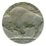 1936 US "Buffalo" nickel tails sticker