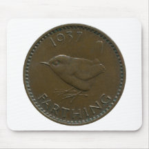 1937 British farthing mousepad