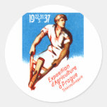 1937 Prague Poster Sticker