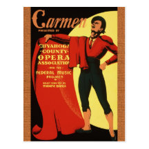 1939 Opera: Carmen Postcard