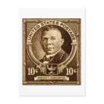 1940 Booker T. Washington Stamp Postcard