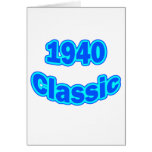 1940 Classic Blue Greeting Card