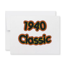1940 Classic Custom Invitations