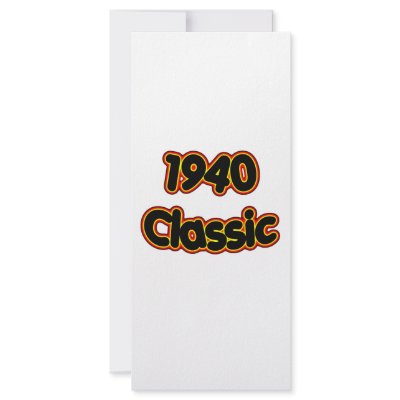 1940 Classic Rack Card Template by birthyeardesigns3