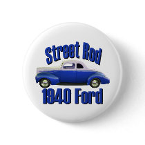 1940 Ford Deluxe Coupe Street Rod Midnight Blue Button
