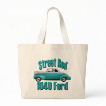 1940 Ford Deluxe Coupe Street Rod Sky Blue Tote Bag