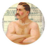 1940 Vintage Gentleman Hunk Stickers
