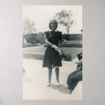 1940 woman with hat poster posters