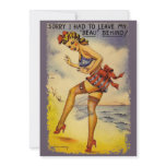 1940s Bathing Beauty Funny Party Invitation