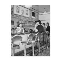 1940s Burger Joint Postcards