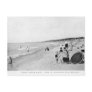 1940's Lake Michigan Beach Scene Post Card