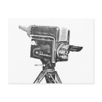 1940's or 1950's Broadcast Studio TV Camera Postcard