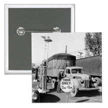 1940s Truck Stop Pinback Button