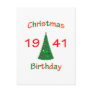 1941 Christmas Birthday Postcard