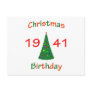 1941 Christmas Birthday Post Card