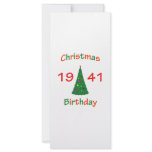 1941 Christmas Birthday rack cards