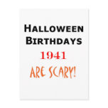 1941 halloween birthday postcards