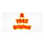 1942 Original Red Personalised Photo Card