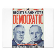 1944 Roosevelt - Truman Custom Invitation