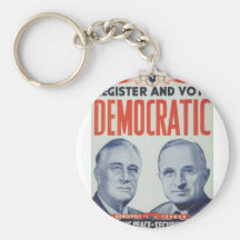 1944 Roosevelt - Truman Keychain