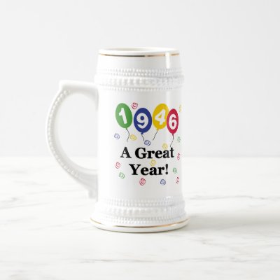 1946 A Great Year Birthday Mugs by birthdayTshirts