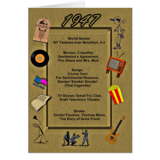 1947 Birthday Cards &amp; Invitations | Zazzle.co.uk