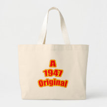 1947 Original Red Tote Bags