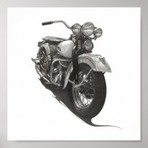 1948 Harley WL Posters