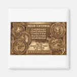 1948 Oklahoma Indian Centennial Stamp Refrigerator Magnets