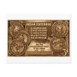 1948 Oklahoma Indian Centennial Stamp postcards