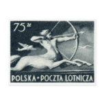 1948 Polish 75z Air Mail Postage Stamp
