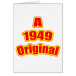 1949 Original Red Greeting Card