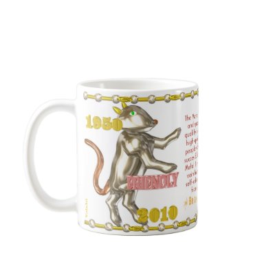 1950 2010 Chinese metal tiger born in Scorpio Mugs