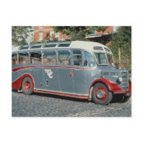 1950 Bedford duple-bodied ""Vista"" of Classic Coa Postcard
