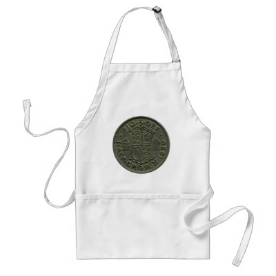 1950 British Half Crown apron by AuntiesLunchMoney