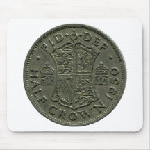 1950 British Half Crown mousepad