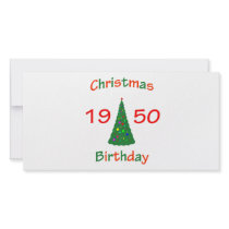 1950 Christmas Birthday