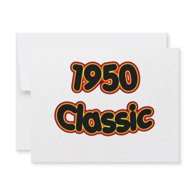 1950 Classic Invitation by birthyeardesigns3