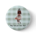 1950 DINER GAL "May I take your order, Hon?" PIN
