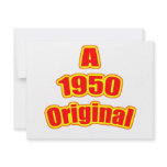 1950 Original Red Personalized Announcement