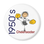 1950’s Cheerleader Stick Figure Fridge Magnet